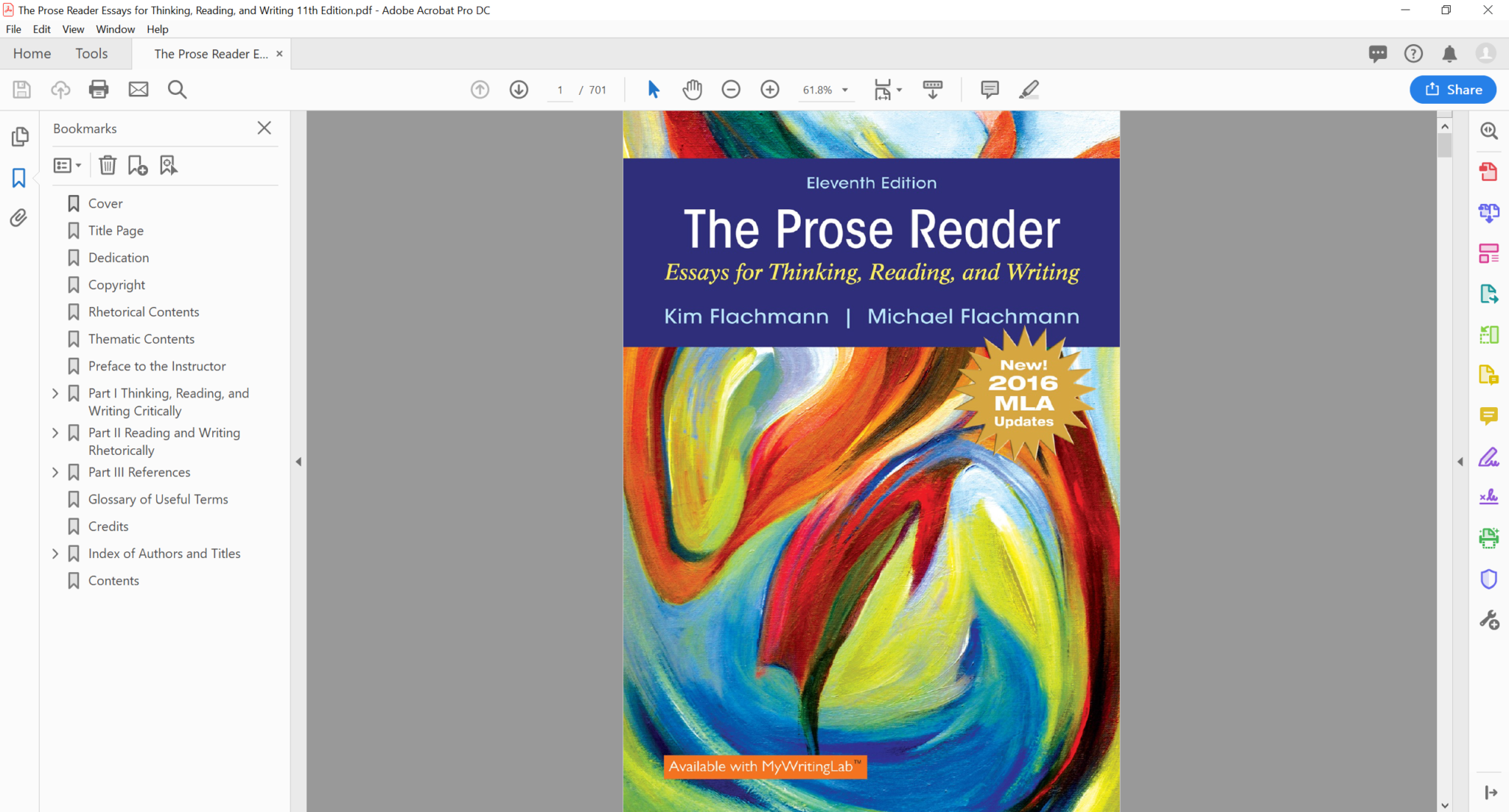 prose reader essays for thinking reading and writing